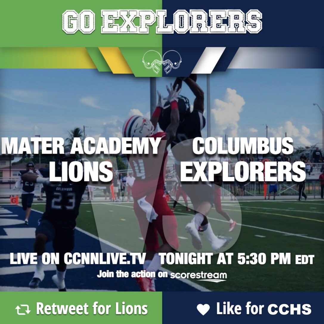 CCNNLive's tweet photo. Watch live tonight on the @NFHSNetwork as we play against Mater academy. @SFHSSports @MiamiHerald #SFHSF https://t.co/4c9DfT9arx