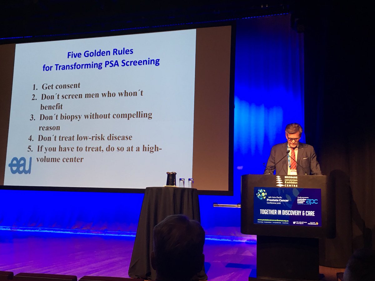 NRamirezTroche's tweet image. 5 reglas de oro #PSAscreening
Enfatizan decisiones compartidas, uso racional de biopsia y evitar el sobre tratamiento a enfermedad de bajo riesgo.
Abrahamsson #apcc18 
Via @LoebStacy