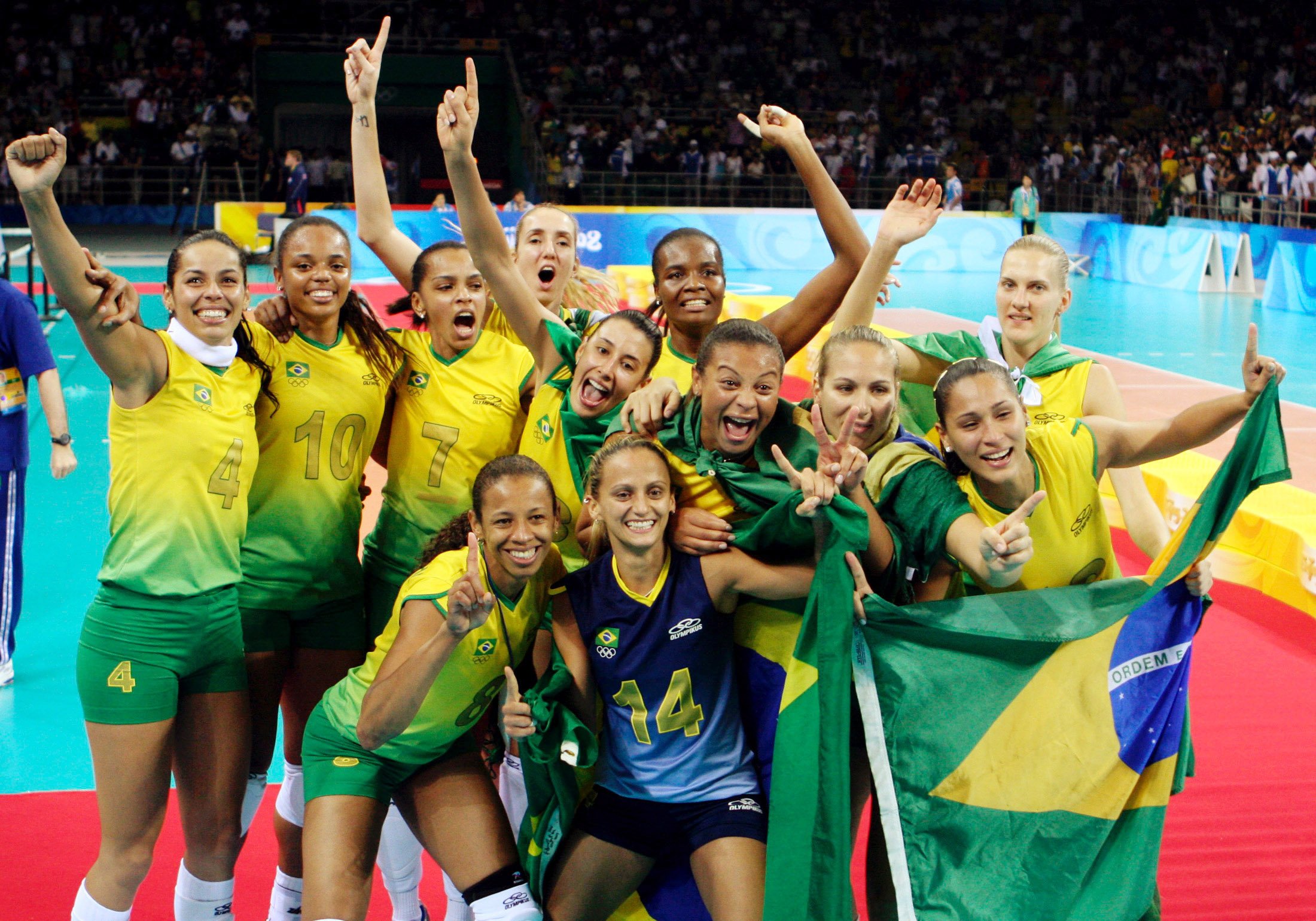 Craques do vôlei - Brasil ouro em 2008 feminino