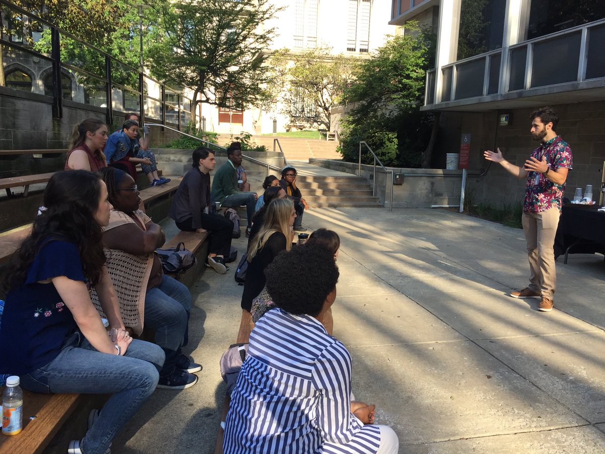 AskAndreaHite's tweet image. Starting our day 3 with some morning stretches and burning questions/bubbles (things that have come up overnight or away from work). What a beautiful day! #LabLearns #LabExtendedDay #TeachingFellows1819