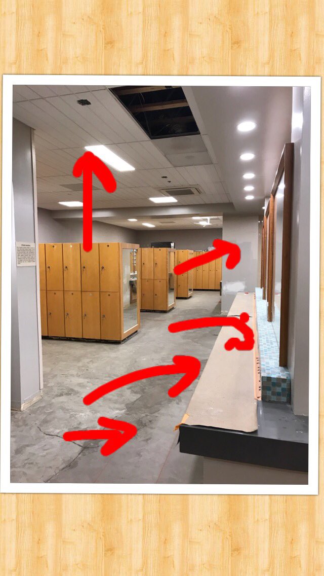 RalphRajs's tweet photo. We are 48 hrs in @ClubSportPls WLR work. New lights, ceiling, fans, paint, counters, floor is prepped. #pushing @MattGugs https://t.co/NbTNmrg7aw