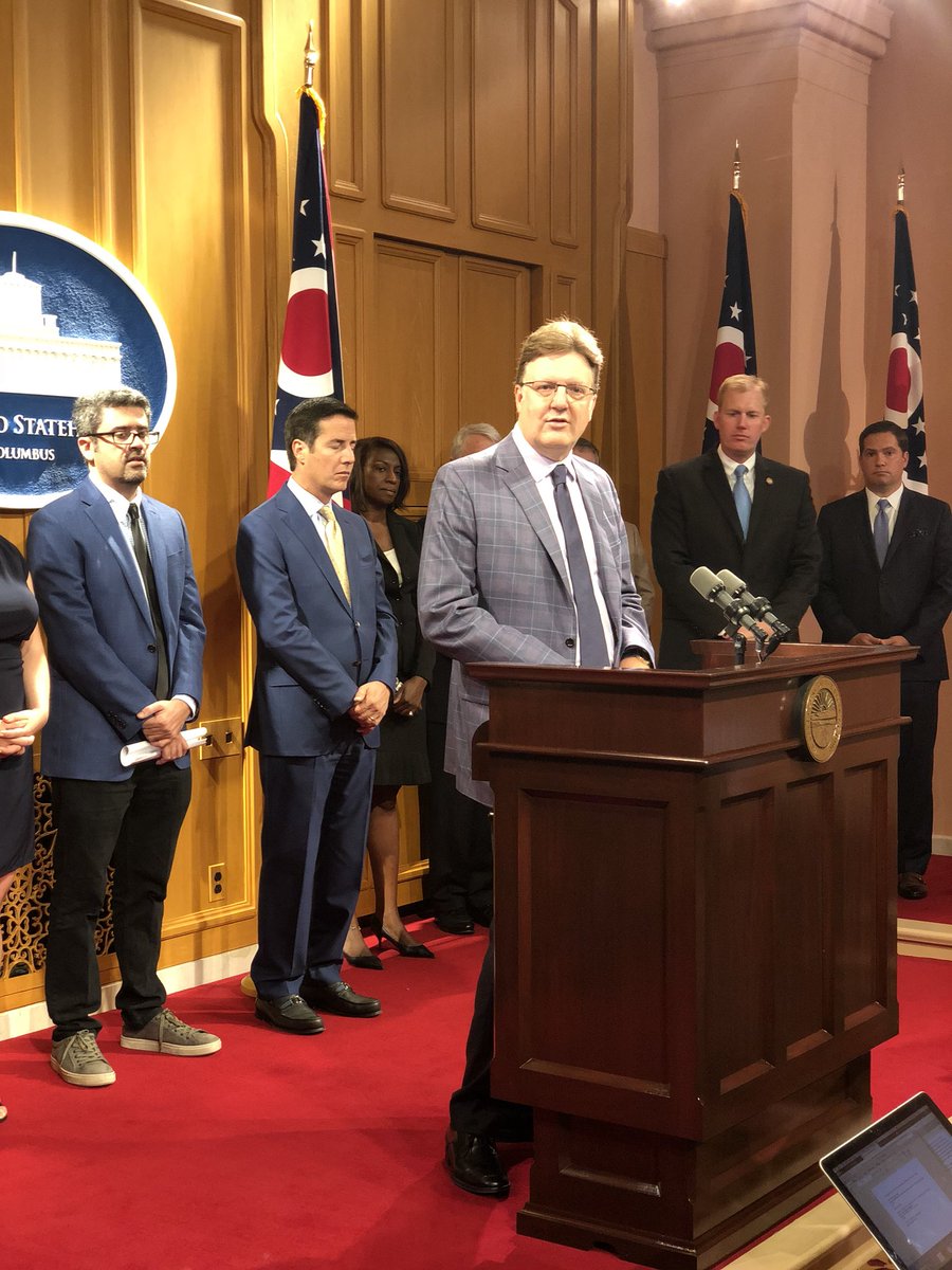 OHRGOPCaucus's tweet image. Matt Wald of the @cbuscollab discusses their research on blockchain technology and the focus to make Ohio businesses more secure, which is a first step to understanding the technology and expanding its use.