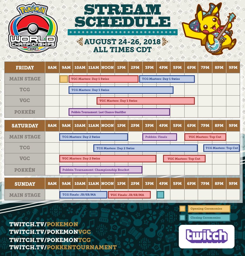 The 2018 Pokémon World Championships are coming up this weekend, and you can catch all the action on <a href="/Twitch/">Twitch</a>! Retweet if you plan to watch! #PlayPokemon