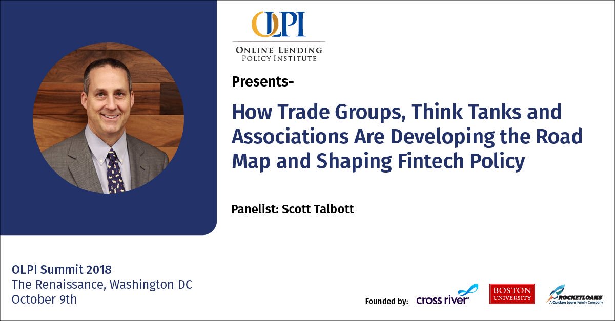 OLPI_Staff's tweet photo. Proud to call @ElecTranAssoc a partner and happy that @ScottTalbottDC has joined us for #OLP2018 #RegisterToday #Fintech #Payments https://t.co/T9DOPuVEAC