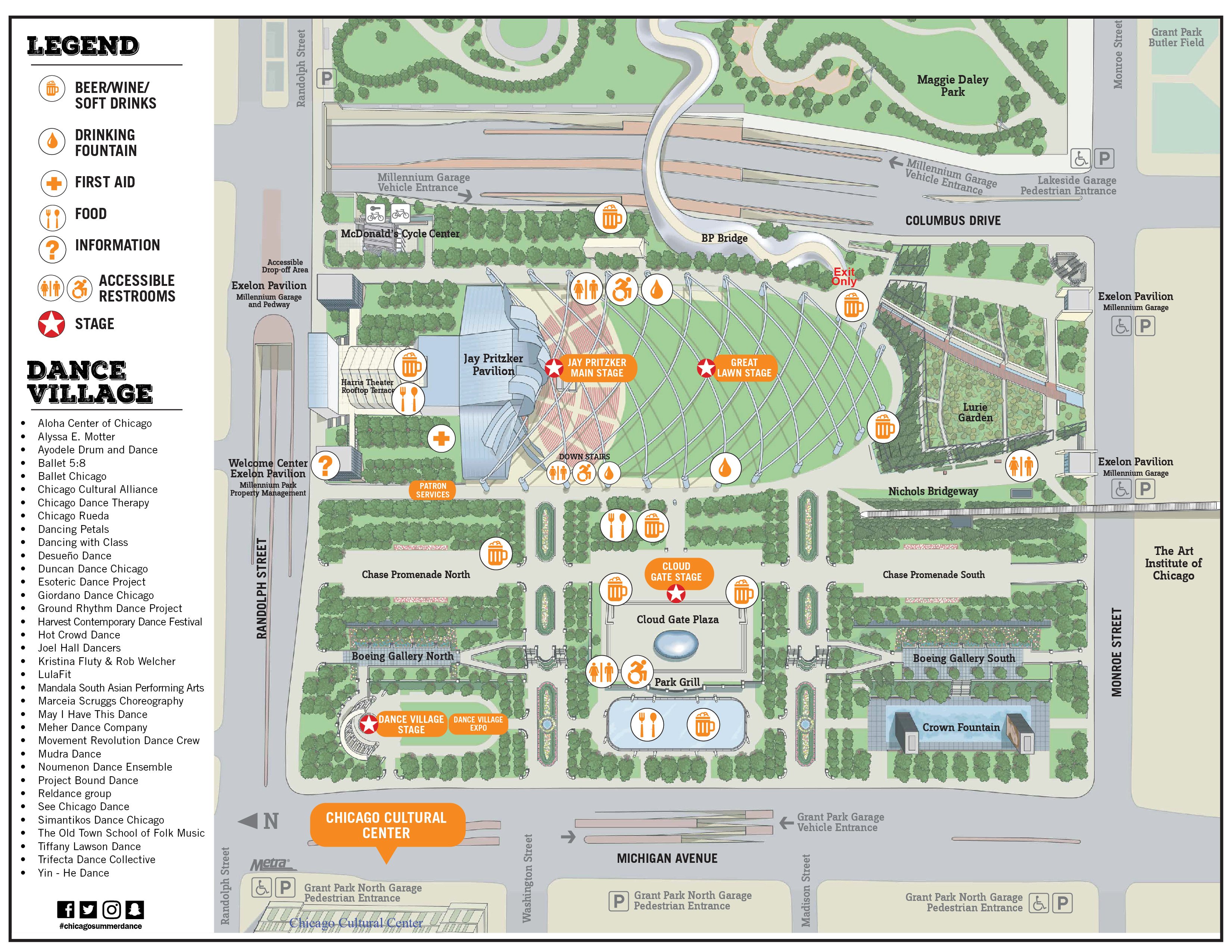 Millennium Park on Twitter "Get your map and schedule for this