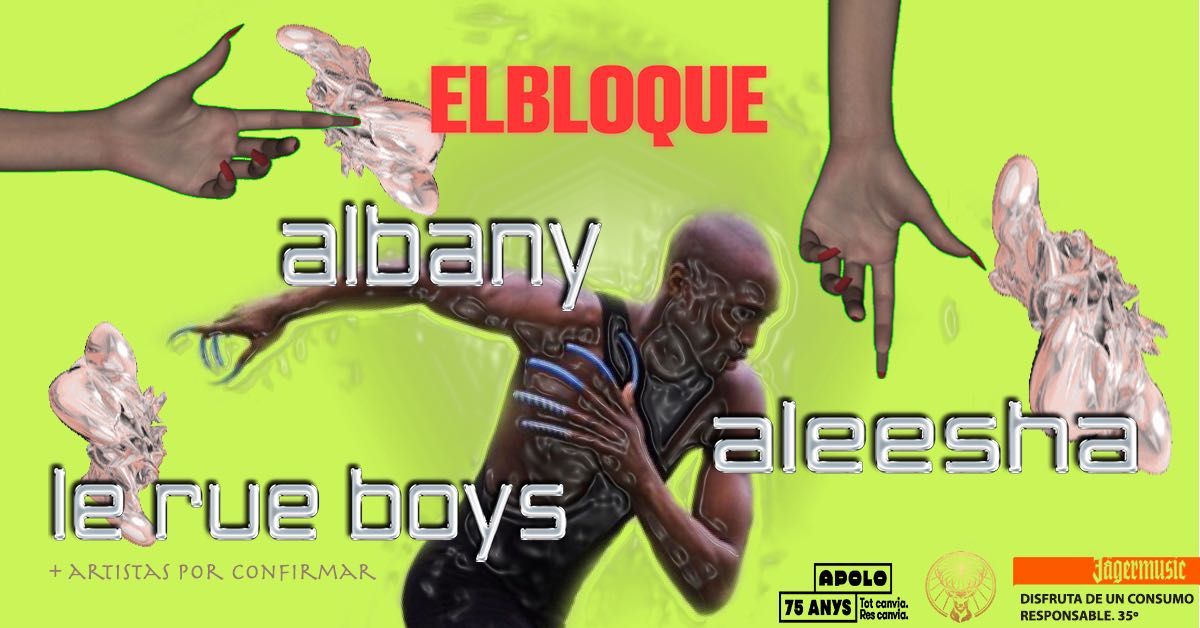 ElBloqueTv's tweet photo. El 28 d septiembre segunda fiesta del Bloque en @Sala_Apolo w/ Albany, Aleesha, Le Rue Boys y más artistas to be announced 🎊🎊 primeros tickets a 5 euros 👉 https://t.co/WEPJlb7qfV https://t.co/o3fhC3SRlm