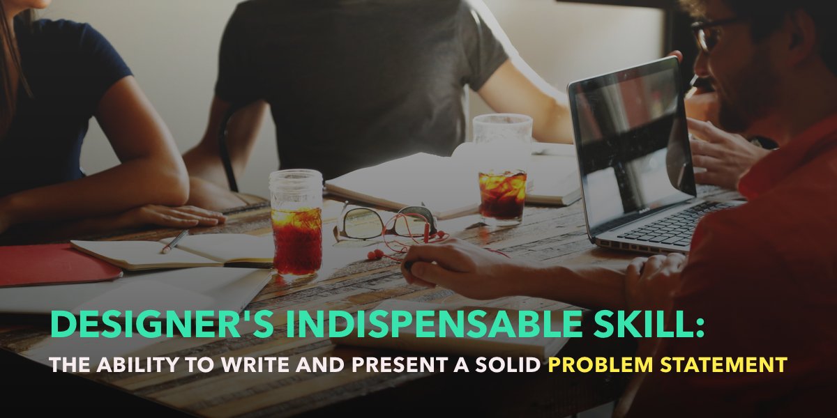 Designer’s indispensable skill: the ability to write and present a solid problem statement...

buff.ly/2HaP688

#ux #uxdesign #ui #uidesign #typography #webdesign #free #books #design #productdesign #creative #developers #uxdesigner #uidesigner