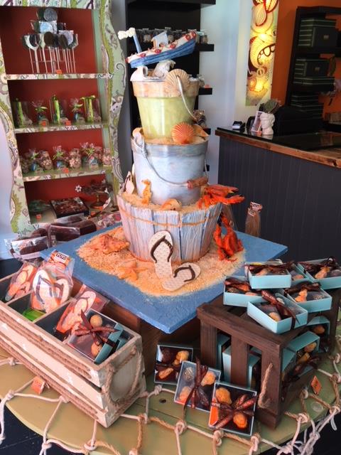 TutuDelicious's tweet photo. Our new Chocolate Seaside sculpture by award winning chocolatier Zoe Haynes @TutuDelicious @Callebaut_UKIE @KeylinkLtd https://t.co/5d7jaKYUMH