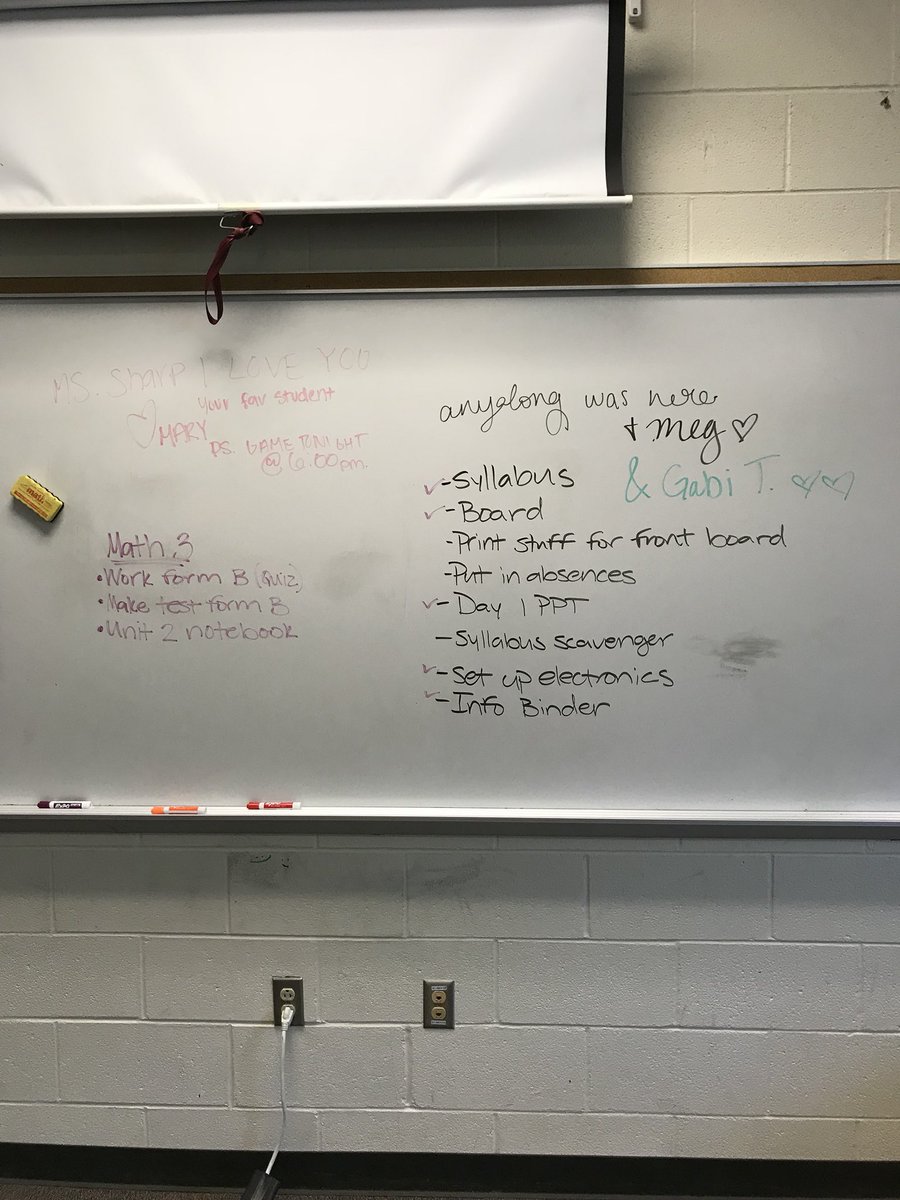 Morency_GHHS's tweet photo. To do list after to do list... but notes from sweet old students added to the board are keeping me excited for a new year! 🤗❤️ https://t.co/SNY9OZ84cL