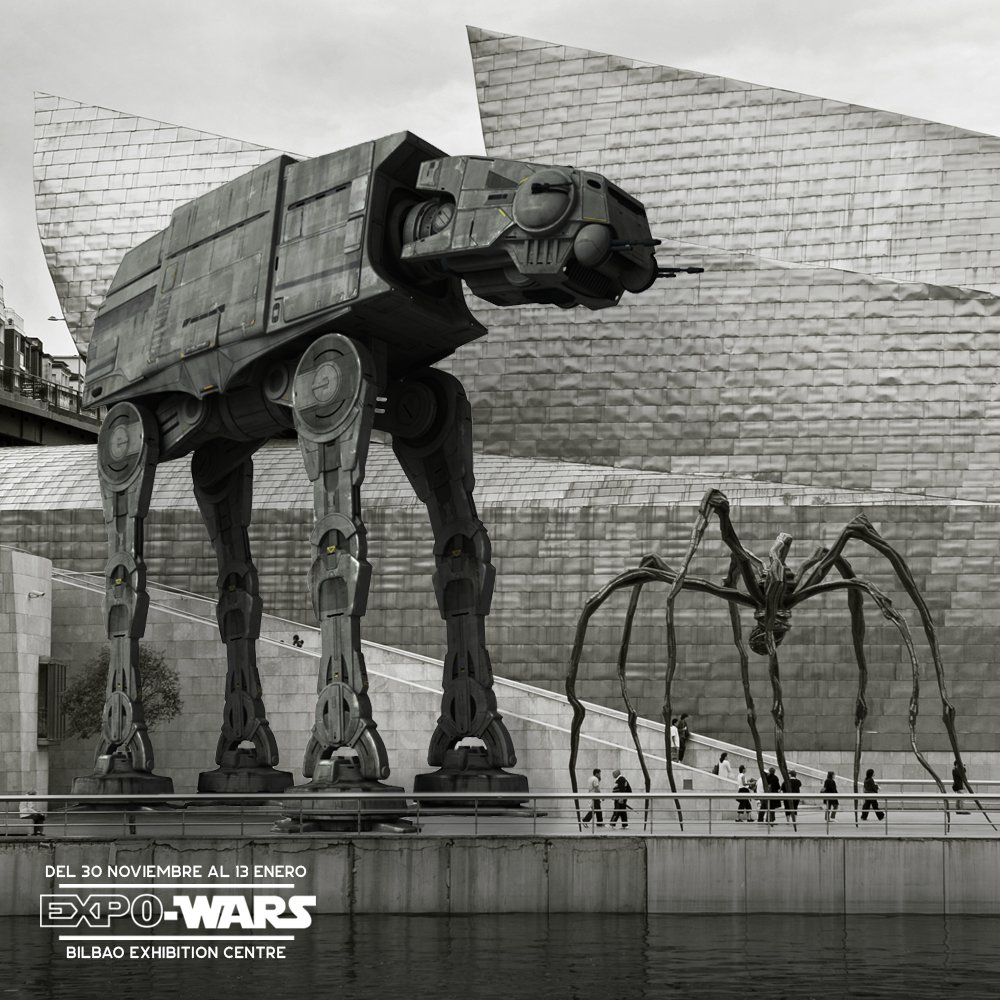 expowars's tweet photo. AT-AT versus Maman ¿tú por quién apuestas? 😉 Nosotros por ti y porque vengas a vernos al @BEC_Bilbao a partir del 30NOV! Entradas en https://t.co/6ISHTAiHRB
#expowars #starwars #expo #BEC #Bilbao https://t.co/3IQWbXTUxJ