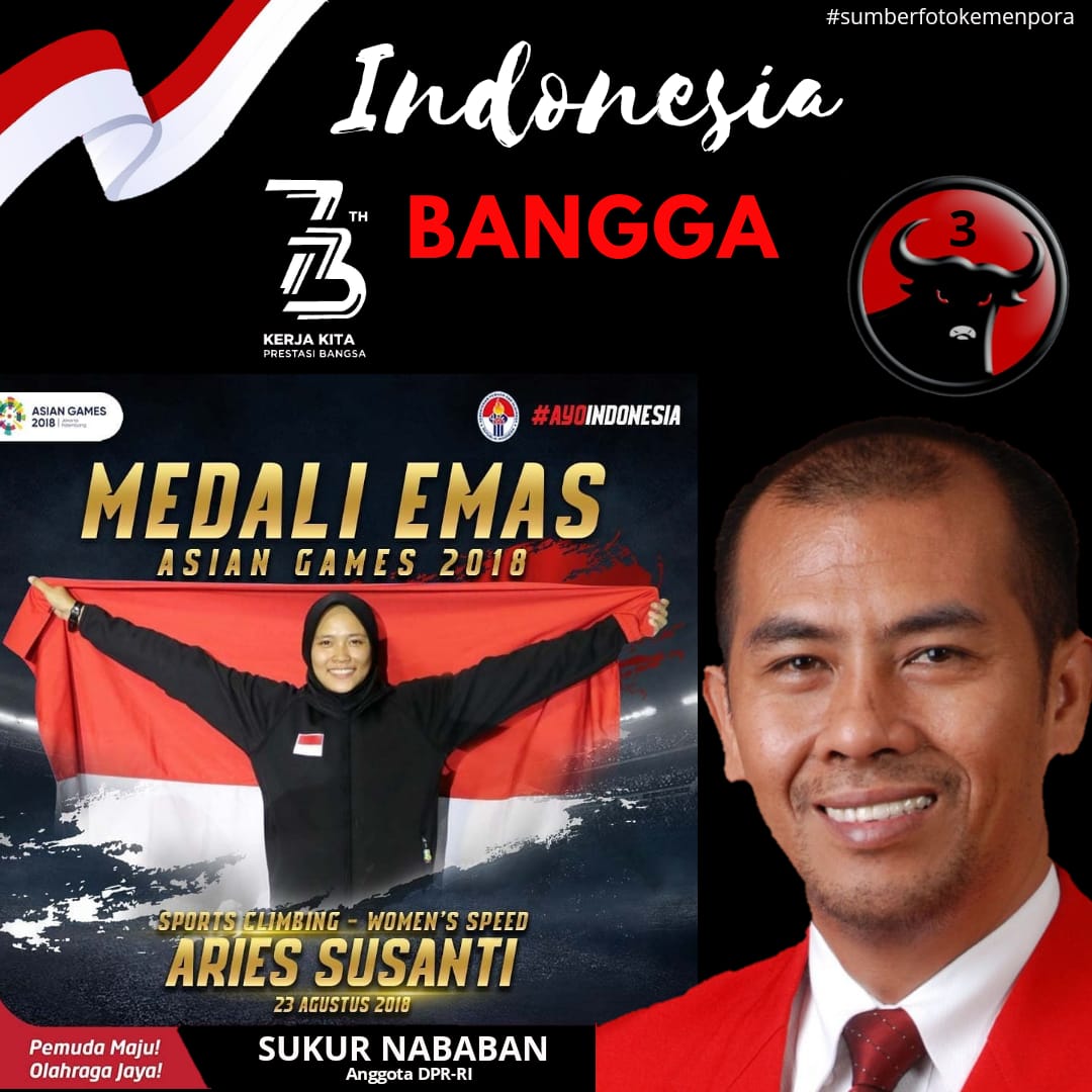 SN_center's tweet photo. Selamat Aries Susanti, telah mendapat mendali Emas.... https://t.co/3YqNzS6Paa