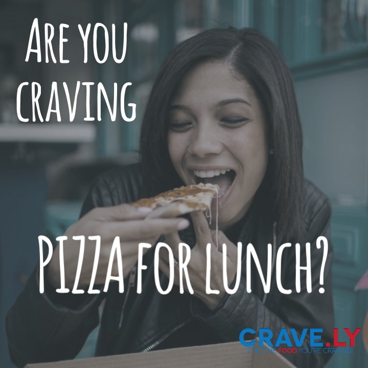 cravely's tweet photo. What’s for lunch today? We are craving #pizza today ! What’s your favorite pizza place? https://t.co/gddzwbgEDo