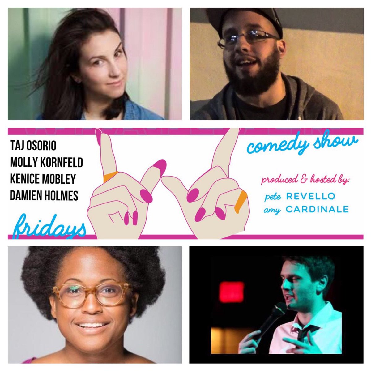 Tomorrow! 8pm! We got a 🔥(fire) lineup! Free 🍸 (drink) giveaway! And no cover (cover) to see an amazing comedy show!! Be there! <a href="/twicnyc/">this week in comedy</a> <a href="/ComedyPlugs/">Comedy Plugs</a> <a href="/EastVillageNY/">East Village</a> <a href="/NHEastVillage/">East Village NYC</a> <a href="/goforthisblog/">Go For This!</a> <a href="/NYFreeGuide/">NYFreeGuide</a> <a href="/MurphGuide/">Sean Murph</a> <a href="/everyonescomedy/">Everyones a Comedian</a>