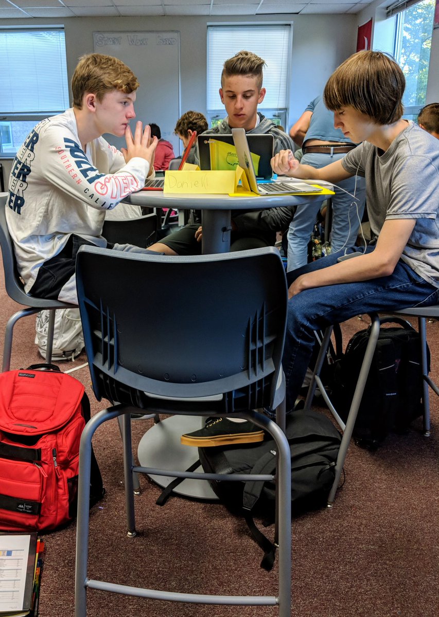 jen_young_'s tweet photo. BWHS is focused on collaboration, peer feedback, and real world problem solving this morning. #bwls2020 #inspireandguide @BWLSD https://t.co/yQI7E31xRw