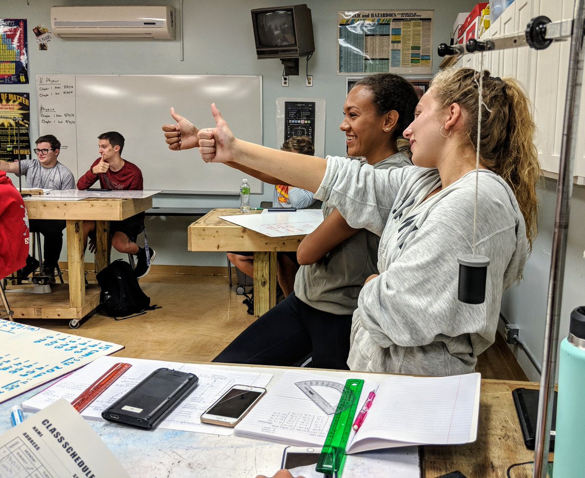 jen_young_'s tweet photo. Physics students are calculating to sync their pendulum with a song of their choice. A perfect model for "Engage Students". #bwls2020 #inspireandguide @BWLSD @wat_sciencizfun https://t.co/ohi3oLCykV