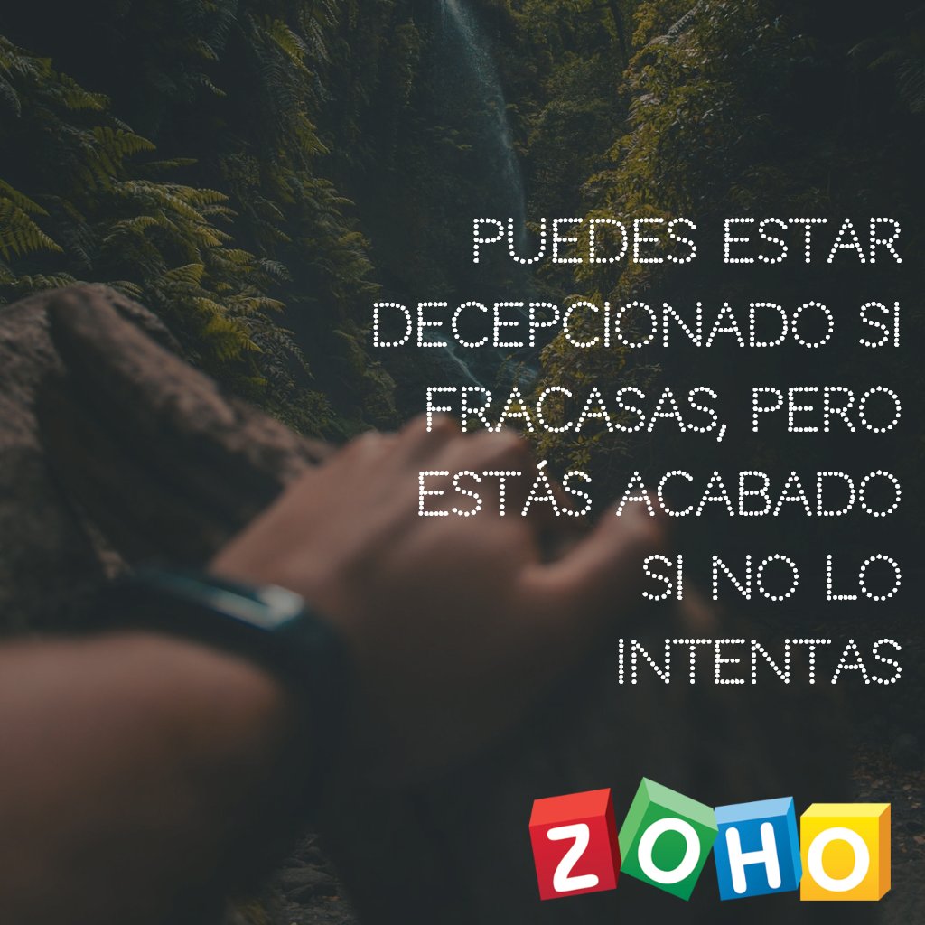 TecfullZoho's tweet photo. Aunque fracases sigue intentándolo #FelizJueves #Zoho #PartnersMéxico #CRM https://t.co/5AcoGyF96u