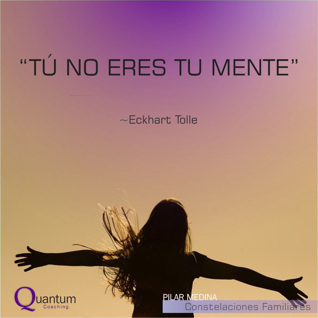 Quantum_18's tweet photo. En vez de ser pensamientos y emociones elije ser la conciencia detrás de estos. Usa tus sentidos y permite que sea la quietud en tí quien percibe y no tu mente.
Autor: Eckhart Tolle
#PilarMedina
#ConstelacionesFamiliares info.: pilimedina@yahoo.com
#QuantumCoaching #QC https://t.co/IYHXKuMNiQ