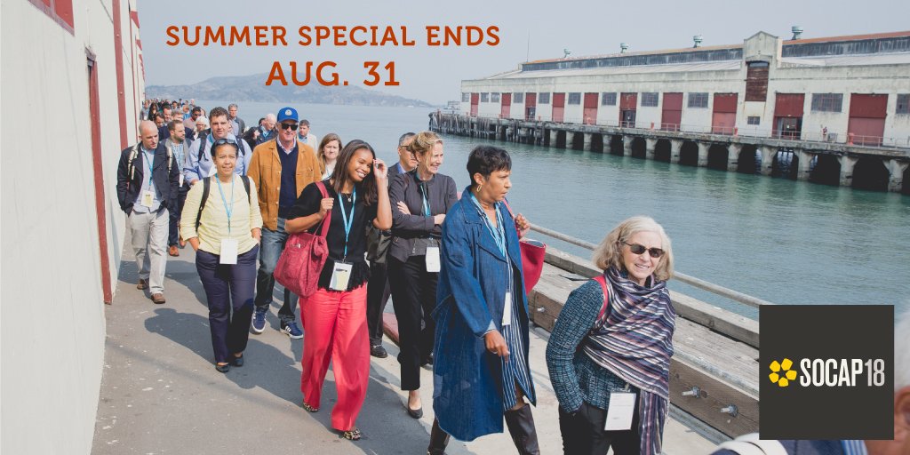 Act now to get SOCAP18 tickets at the Summer Special rate for $995 using our discount code NP_Artha. This deal ends on August 31st. bit.ly/2KHaOj6