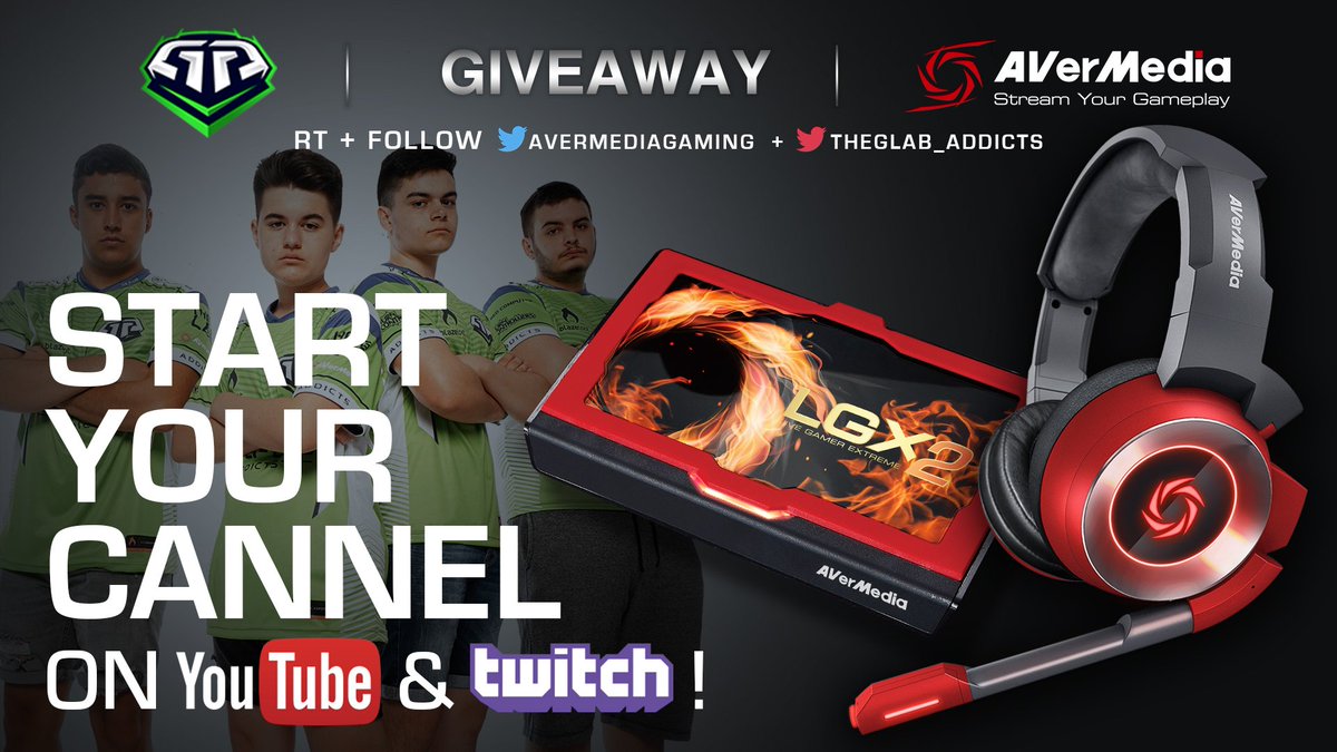 AVerMediaGaming's tweet photo. 🎁DA EL SALTO A LA FAMA🎁
Gana un PACK TOP GAMING con AVerMedia: Capturadora + Cascos

🔁 RT al tweet.
▶️ FW a @TheGLaB_Addicts 
▶️ FW a @AVerMediaGaming
▶️ Menciona a un amigo.

Finaliza el 02/09/2018
Juega, entrena, graba, comparte ¡Como los grandes!

🍀¡Suerte amigos!🍀 https://t.co/CRQcimfv26