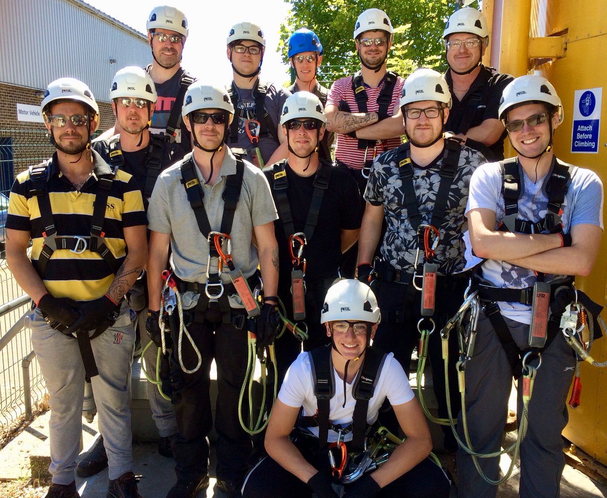 CWind_Training's tweet photo. Well done to the delegates who attended GWO Working at Height with us from the East of England Offshore Wind Skills Centre. Here they are after going up our purpose built training tower! https://t.co/6IkZS3MmV4
