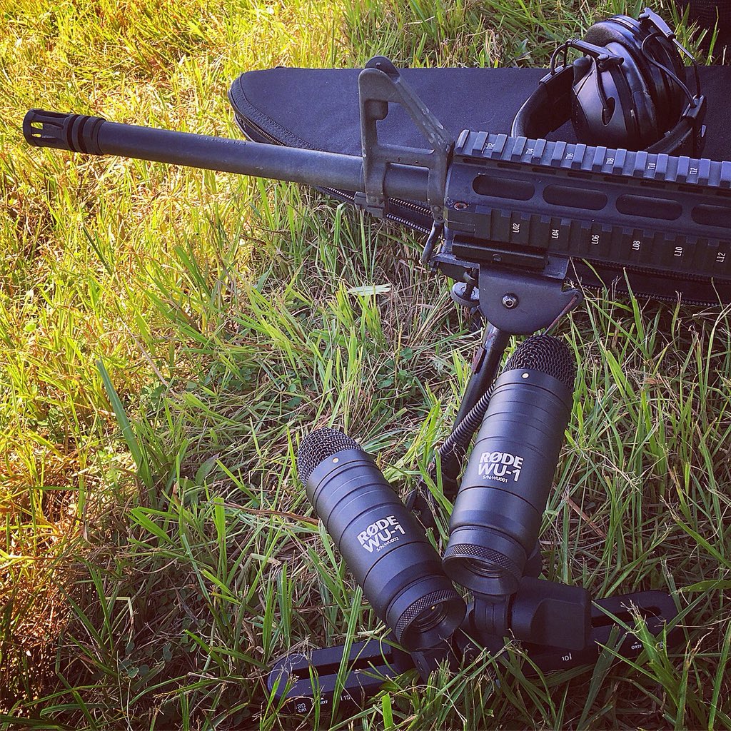 watsonwu's tweet photo. Recorded gunshots yesterday with the Rode WU-1 mics. They sounded Great! Thank you Rode ๐ค๐๐๐๐ป #rodewu1 #rodemic #guns #firearms #weapons #gunrecordings #recordingguns #fieldrecording #sounddesign #sounddesigner #soundeffects #ar15 #rifle #mandp15 @SanDisk #smithandwesson https://t.co/HKs1iSWnZx