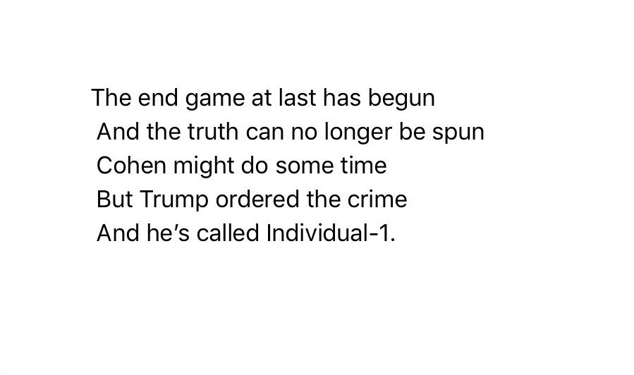 LouC17's tweet photo. #Individual1 #CohenManafortDay #TrumpGuilt #ResistanceLimericks @BarbVina1 @pgoodemote @Limerick_News @DrVandermast https://t.co/GBWMtWJgNz
