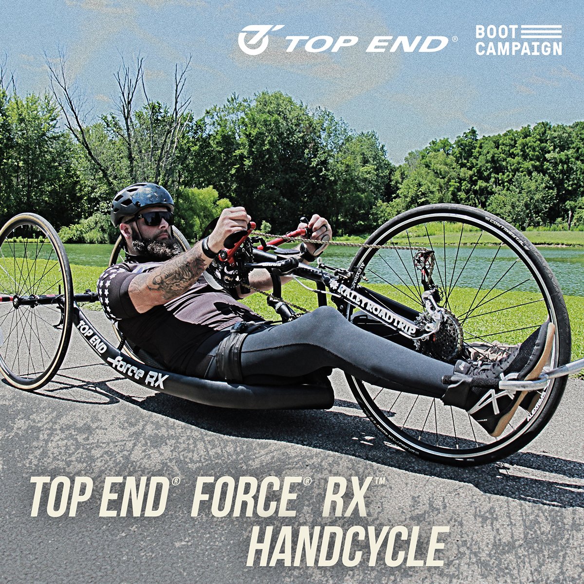 For his 1,500-mile handcycle ride from NYC to Florida in just 13 days, paralyzed U.S. Army Veteran and Top End Factory Pilot Ricky Raley chose the Top End Force RX Handcycle for the #RaleyRoadTrip. Find out more about the Force RX Handcycle here: bit.ly/2k2cYzC