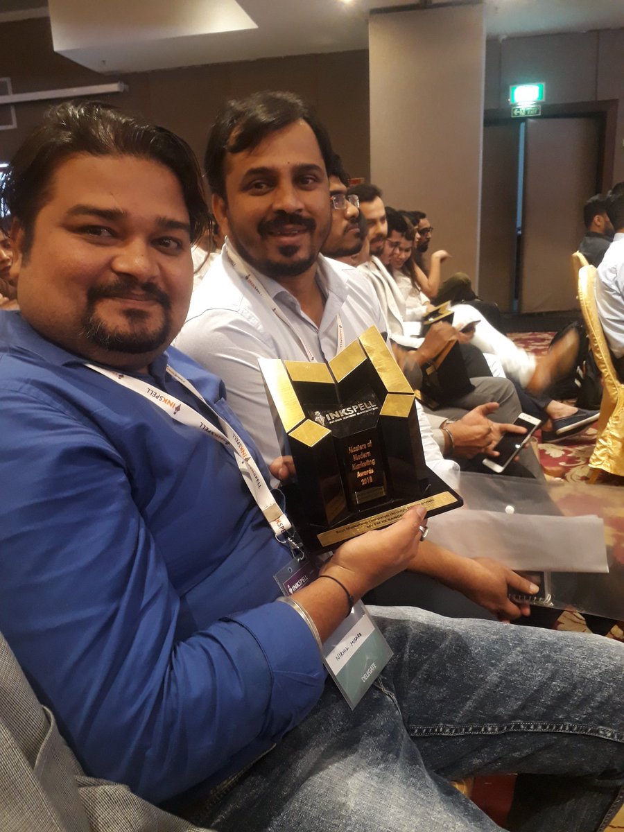 MishraNikhil09's tweet photo. With lovely Award ...

#mcube2018  @kishore411 @vishal36703215 https://t.co/DS8v0N6ERP