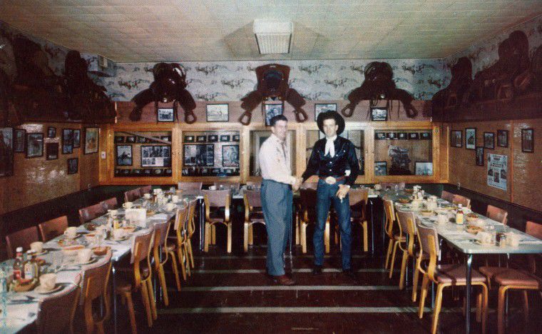 Pierre's Capital Journal story: 8-17-18. "Behind a Velvet Curtain" by Dave Askins. Recap of 1977: SD Legislators stole 9-time World Champ's Casey Tibbs saddles from the Falcon Cafe in Pierre.  capjournal.com…/article_f59242b6-a1d9-11e8-8d8…