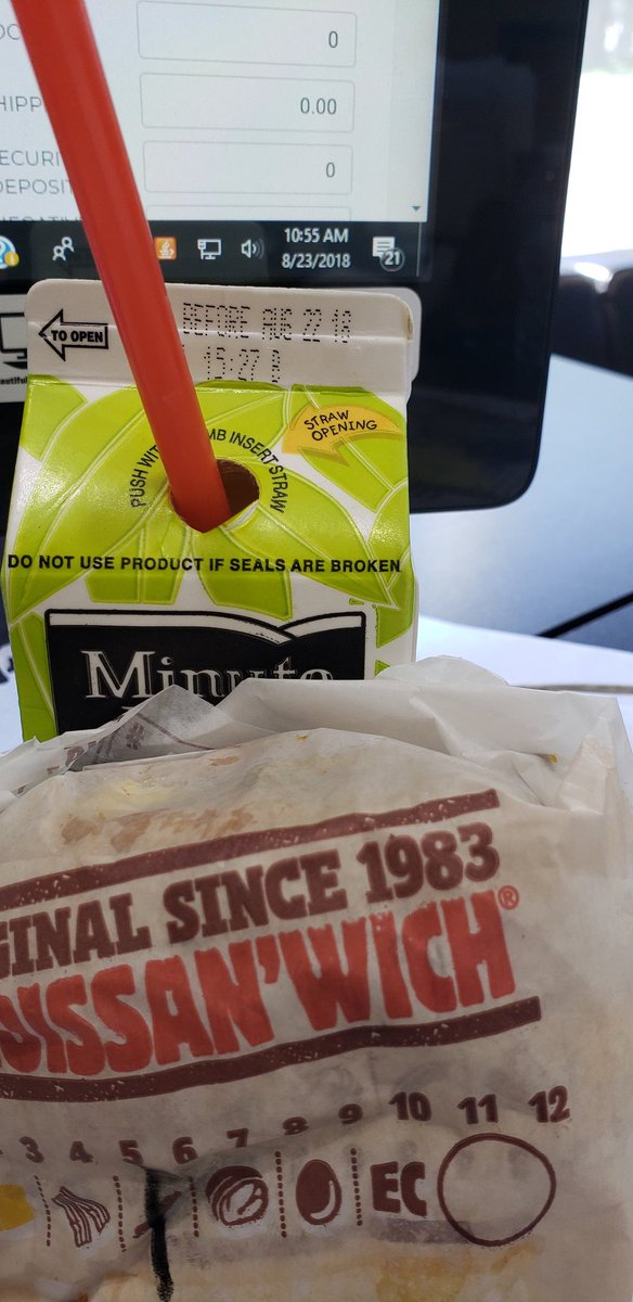 My first time getting breakfast from <a href="/BurgerKing/">Burger King</a> and I thought my o.j. tasted kind of funny... not cool fam.