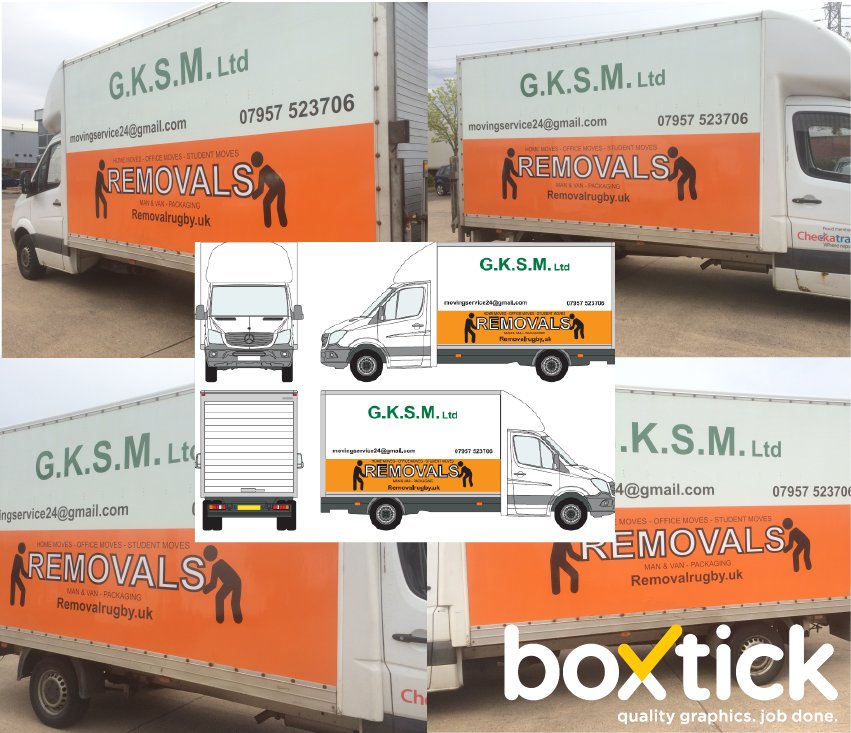 BoxtickGraphics's tweet photo. G.K.S.M Removals seemed pleased with their vehicle graphics!
#vehiclegraphics #coventry #localbusiness https://t.co/UZvjpfemtT
