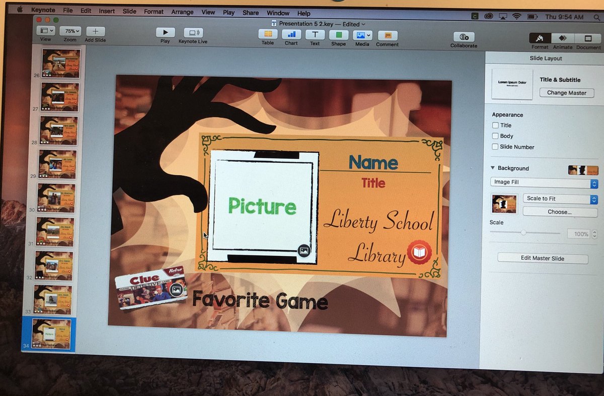 iTeacher5th's tweet photo. Sneak peek for @Liberty_D135 2018 staff intro video highlighting #mrlemoncelloslibrary. Mixing it up this year with a combo of #finalcutpro and #keynote to add sketching and animations! @AppleEDU #innovate135 #patriotpride135 #osd135 https://t.co/jZnxlXFsYI
