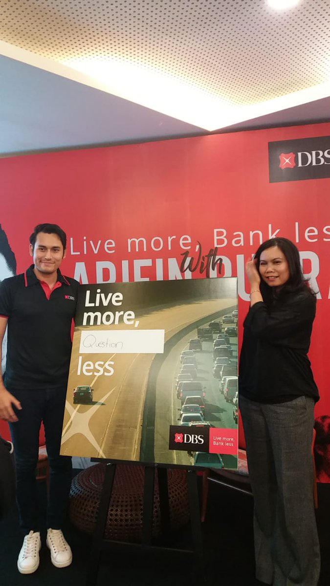 Hari ini <a href="/arifinputra/">Arifin Putra</a> Live more Bank Less with <a href="/dbsbank/">DBS Bank</a>