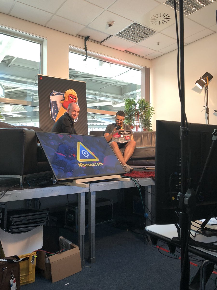 steve_merrett's tweet photo. Penultimate #gamescom appointment as @TimWillits goes in front of the #rocketbean cameras https://t.co/03tlSc2S2D