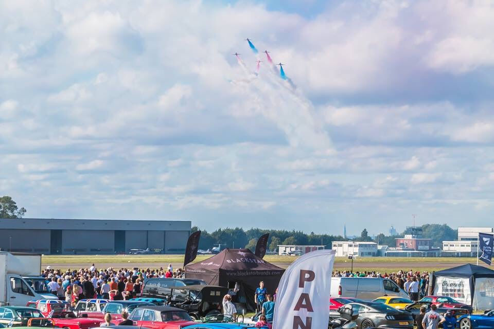Always great to have the <a href="/rafredarrows/">Red Arrows</a> at the Festival of Flight, with a great flying display and the “Blues” on the ground. Thanks to Roy Gore for these images. Post yours for us to see!