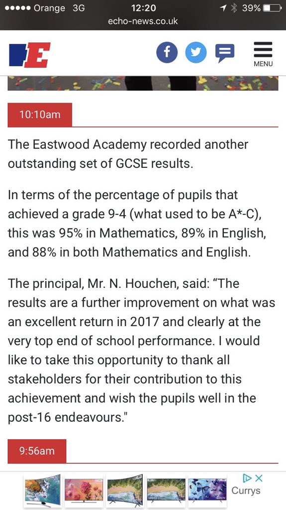 EastwoodAcademy's tweet image. An incredible day! #GCSEs2018