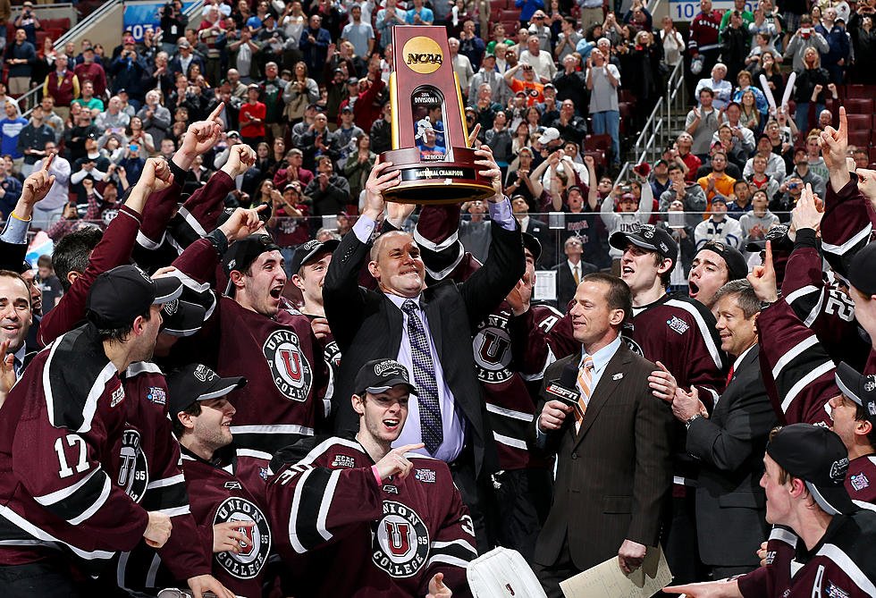 #TBT to when @Yale_Hockey and <a href="/Unionmhockey/">Union College Men's Hockey</a> won back-to-back NCAA titles in 2013 and '14 for #ECACHockey ! 

It was the first ever national title for both teams, and cemented their places as national powers in <a href="/NCAAIceHockey/">NCAA Ice Hockey</a>