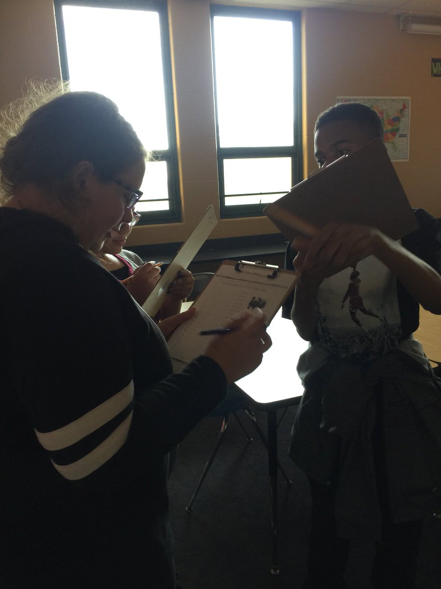 Working collaboratively to learn about our classmates and improving our communication skills! #room345rocks #thechsway #alwaysacowboy <a href="/Miss_Such_/">Sarah Such</a>