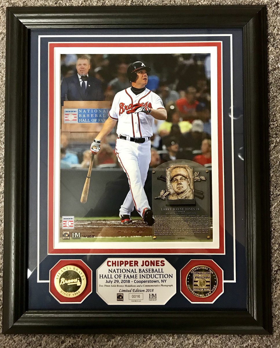 JulieANorth's tweet photo. It arrived!!! Thank you so much @BravesRetail ❤️🤗⚾️#ChopOn #ChipperHOF https://t.co/PQkxhbL8Pa
