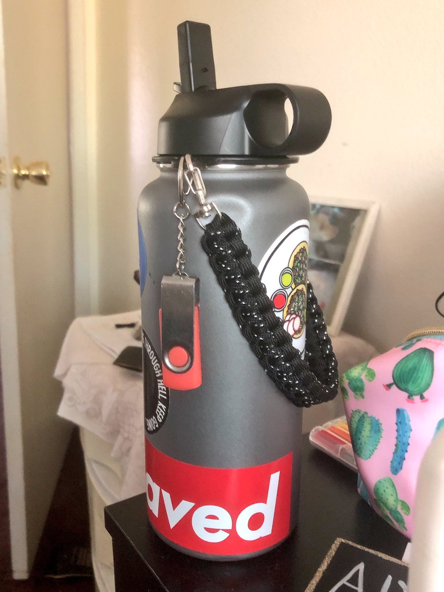 GorgeousBama's tweet photo. Currently really into hydroflasks. Decked it out for the weekend #sacred18 https://t.co/54fJtU40Hu