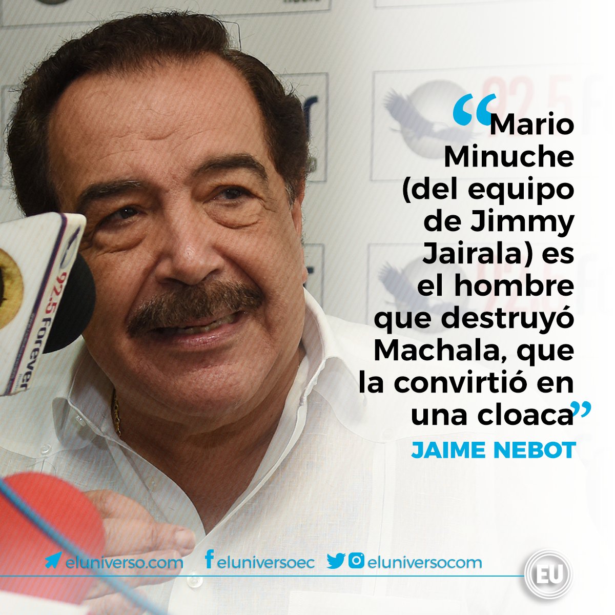 Jaime Nebot habló sobre la campaña y propuestas electorales de Jimmy Jairala ► ow.ly/2N0A30lwLnf