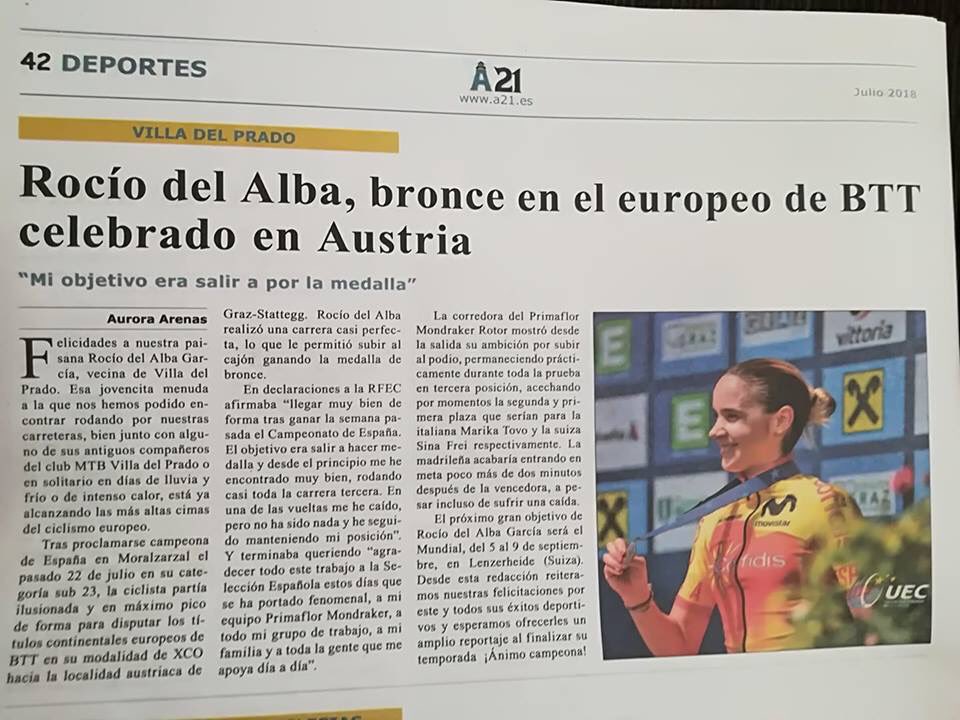 rociociclista's tweet photo. Estar en la última copa del mundo en la Bresse 🇫🇷 y recibir esto ! 🙌🏻🙌🏻🙌🏻

Muchas gracias  #a21 por estas bonitas palabras !! 😍

Ahora a por el mundial !! 🇨🇭 

@PMRARacingTeam @RFECiclismo @colomacarlos @COE_es https://t.co/DIjYrguCOd