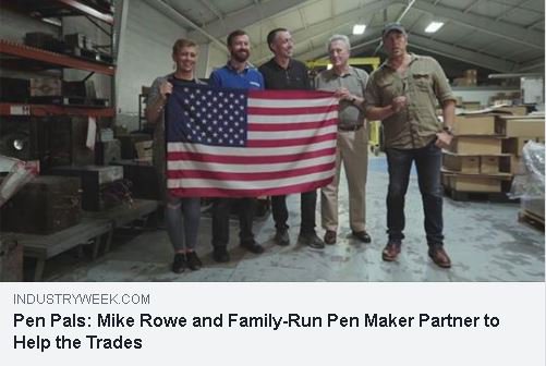mikeroweworks's tweet photo. Terrific #story I'd be grateful if you took a few minutes to share it. Not because I'm in it, but because our country is only as good as our ability to make stuff. The Shea family has been making #pens & #markers in the US for over 4 generations. https://t.co/eKd9ZbSzJc #revmark https://t.co/5XaBZ7LJZb