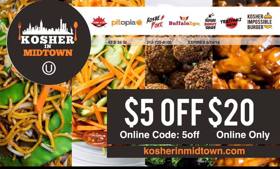 buffalo2go's tweet image. $5 OFF $20 at #Buffalo2go
Order online:buffalo2go.com
Online code:5off #lunchnyc #dinnernyc #kosherfood