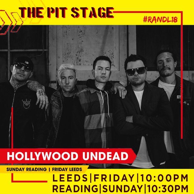 Who’s ready for @OfficialRandL ?!
Catch us on THE PIT STAGE

Leeds: Friday @ 10:00pm
Reading: Sunday @ 10:30pm
#RANDL18