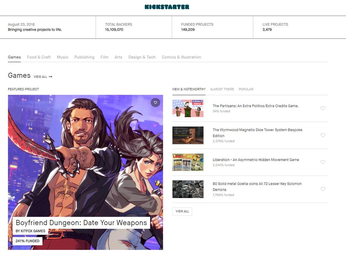 Ooooh what's this?

Are those some attractive, single weapon babes being FEATURED on the front page of Kickstarter?

And are we only $9K USD away from the next stretch goal???

(the answer is yes)

✨kickstarter.com/projects/kitfo…✨