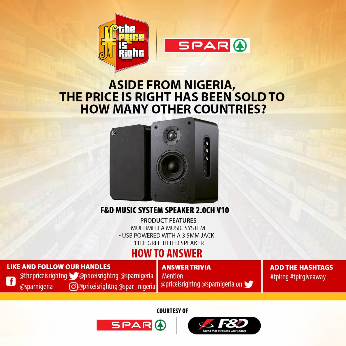 f and d music system price