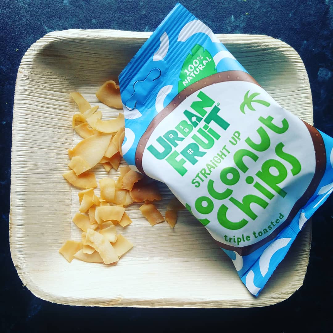 nic_1357's tweet photo. Snack time! Love these so much I need more immediately! @urbanfruit #triyit #breakyourpattern #urbanfruit #coconutchips #coconut #vegan #snack #yummy https://t.co/r9D8dn8a6R
