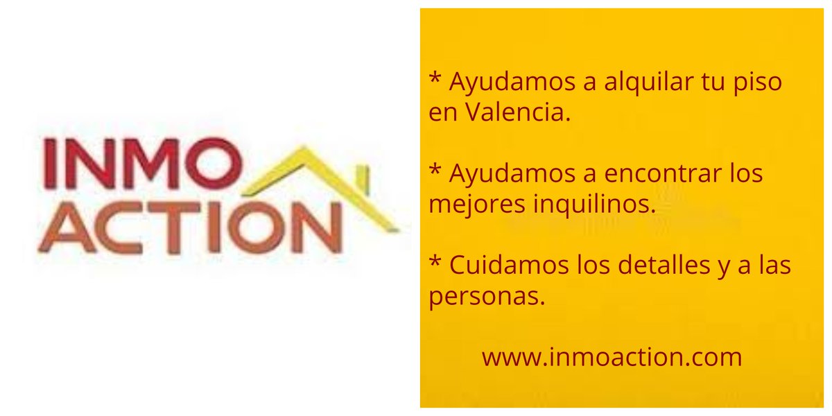 En #Inmoaction buscamos el bienestar de nuestros clientes.
#Inmobiliaria #BienesInmuebles #BienesRaices #AgenciaInmobiliaria #Inversiones #AgenteInmobiliario #Valencia
