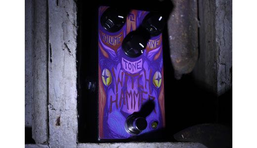 premierguitar's tweet photo. @HauntedLabs unveils the Witch Hammer overdrive, which features asymmetrical clipping and extended low end. #NewGear deets here https://t.co/mo7YBqNQtU https://t.co/b0svxnH9gV
